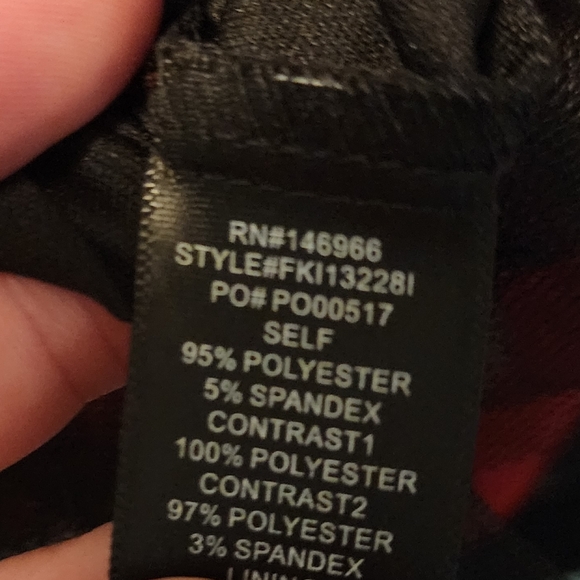 Crystal Doll red black junior dress 7 - Picture 8 of 8